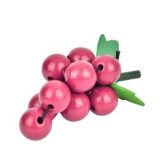 몬테소리 1Pcs 주방 과일 완구 붙여 넣기 나무 장난감 Chechele 음식 야채 교육 퍼즐 어린이 선물 용품, [14] 커피