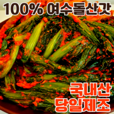 [100%국산] 당일제조 단골많은 전라도 여수 돌산 갓김치, 1박스, 5kg