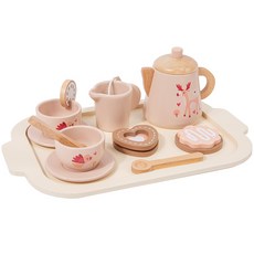 兒童木製下午茶甜點玩具, QT - 過家家下午茶0.55kg, 1套