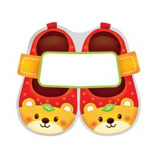 스티커 이름표10개 신발2곰 N-231, 단품