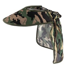 깡앤총총 안전모챙 햇빛가리개 여름용 안전 자외선차단, 1세트, 밀리터리