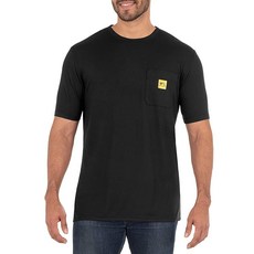 Wells Lamont 남성용 저지 플레이티드 퍼포먼스 포켓 티 블랙 크로스 다이 Large