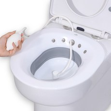 잘로몬 가정용 치질 버블 접이식 좌욕기, 버블 블랙, 1개