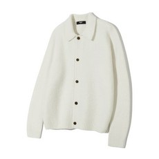 브랜드정품 트릴리온 TRILLION 울 부클 카라 가디건 니트 (IVORY) 225724