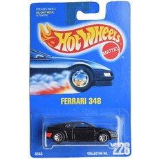 (100% 미국 정식 수입) Hot WHEELS 힐 페라리 348 올 블루 컬렉터 #226 7스포크 [블랙] (유튜브 추천)