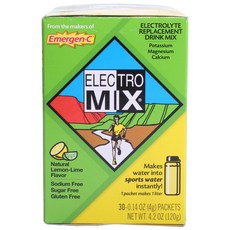 Emergen-C 檸檬無麩質無糖粉隨身包 30入, 1個, 120克