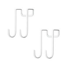 多功能門後掛勾架, 白色, 2個