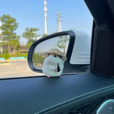 밀짚 모자 장식 인테리어 대시 보드 액세서리와 귀여운 햄스터, 03 A