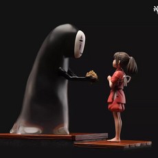 센과치히로 피규어 치히로 가오나시 Shenyin 핸드헬드 시리즈 센과치히로의 행방불명, 가오나시와 치히로 세트, 1개