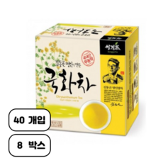 쌍계 쌍계명차 김동곤 명인이 만든 국화차 40+40T 꽃잎차, 500mg, 40개입, 8개
