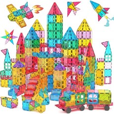 Jasonwell 108pcs 자석 블록 자석 장난감 구조 자석 블록 어린이 교육 장난감 유, 1개