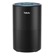 Tailulu H13 트루 헤파 에어 필터 휴대용 공기 청정기 침실 가정 반려동물용 12dB 수면 모드 속도 제어 타이머 냄새 먼지 연기 꽃가루용 조용한 청정기 AP05, 블랙