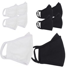 마켓메이트 10장 대형 빨아쓰는 입체 천 3d 와이어 면 마스크 블랙 라지 패션 10P