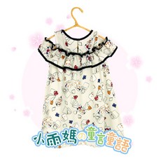 女童愛麗絲撲克牌洋裝 兒童夏季露肩連身裙