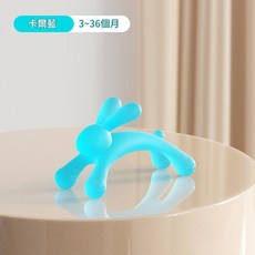 食品級矽膠兔形牙膠磨牙棒 3~36個月, 卡兒藍, 1套, 如圖