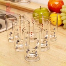 더제이 칼라 소맥잔 6P 유리컵 소맥컵 술집잔