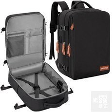 BAGODI大容量多功能運動背包，輕量化旅行收納後背包, 黑色, 1個