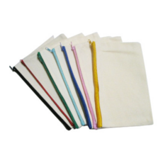 공예재료 무지파우치 7종 생필품파우치 화장품주머니 체험학습파우치 미술파우치, 10개, 노랑