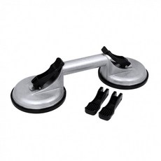 2구 유리 흡착기 손잡이 철판 압착기 고무판 최대80kg 운반 이동 강력 넓은, 1개