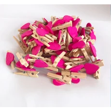 빨간 하트 사랑 나무 옷 사진 종이 페그 핀 미니 빨랫줄 엽서 클립 홈 웨딩 발렌타인 데이 장식 10 개 50, 02 10pcs, 01 Rose red