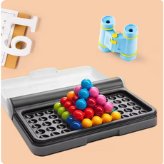 피라미드 구슬 퍼즐 보드 게임 두뇌 지능 논리 사고력 발달 개발 (A2490)