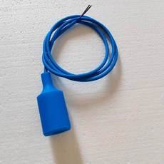 펜던트 조명용 멀티 컬러 E27 소켓 전구 램프 홀더 피팅 길이 와이어 DIY 조명, 350cm wire, Blue