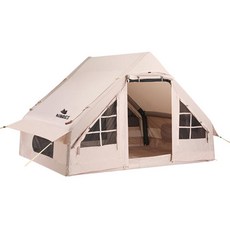 AISUNSS 에어텐트 6.3 공기주입식글램핑텐트 원터치텐트 감성캠핑 4-6인용, 옥스퍼드 재질 천창 모델 6.3