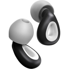 수면 소음 제거용 이어 플러그 감소용 소프트 실리콘 재사용 플러그24dB고충실도 청력 보호 딥 포커스 콘서트 및 여행에 적합한 맞춤형 착용감, 1 Count (Pack of 1), Black, 1, 1개