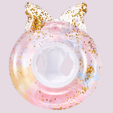【台灣出貨】【BB&C】兒童造型泳圈 造型泳圈 夏天玩具 卡通泳圈 坐式泳圈 飛機泳圈 兒童泳圈 嬰兒泳圈, 1個, 粉色亮片夢幻蝴蝶結褲兜圈（1-4歲）, 粉色亮片夢幻蝴蝶結褲兜圈（1-4歲）