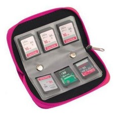 보관함 SD카드백 메모리 파우치 박스 케이스 홀더 지갑 칩, 핑크 BL08056