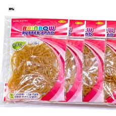 노란고무줄 10봉 둥근고무줄