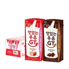 남양 맛있는우유GT 초코 딸기 190ml 24팩 904545 1개입