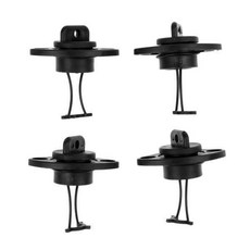 shangren 카약 카누 낚시 보트 용 2x4 조각 스레드 선체 드레인 플러그 교체, PP, 블랙