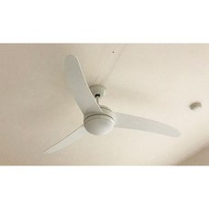 穩帝士 60吋 DC直流變頻吊扇燈，附遙控器, 白
