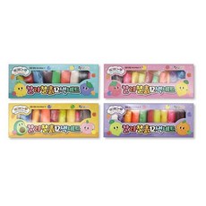 칼라 찰흙 12색세트 클레이 만들기 놀이 장난감 점토 공예 재료 교육, 본상품선택, 1