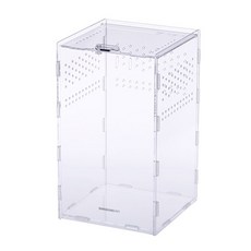 딩동펫 파충류 아크릴 블록 사육장, 투명, 1개