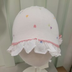 압소바 봄 이월상품 신생아 백일 아기 체온유지 여아용 보넷 하리 뱀부 로라모