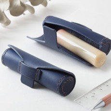미소데이샵 가죽 도장 케이스 1p 인감 도장집, 네이비 1개