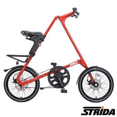 STRIDA 速立達 SX版 18吋 單速 碟煞 折疊單車, 1個, SX亮紅