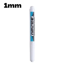 오일 화이트 마커 펜 페인트 그래피티 방수 0.7 1/1.5/2.5mm 우드 락 플라스틱 가죽 영구 적합, 04 1mm-1pc
