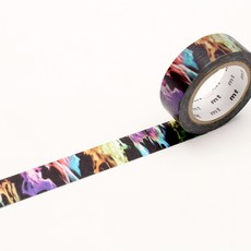 莫莫日貨限定款 2017 vol.1 和紙膠帶 - 虹色火焰 MT01N044, 1個