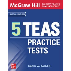 (영문도서) McGraw-Hill 5 Teas Practice Tests Fifth Edition Hardcover, McGraw-Hill Companies, English, 9781265530778