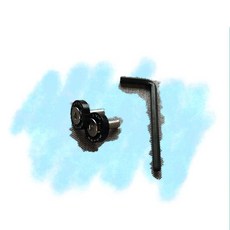 FULCRUM 黑色車牌框螺絲組(2顆+板手), 1個, 黑色螺絲組(2顆+板手）