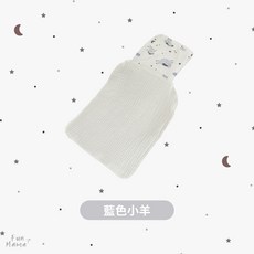 JellyPaw 嬰兒吸汗背巾 紗布擦汗巾, 1個, 吸汗背巾-藍色小羊