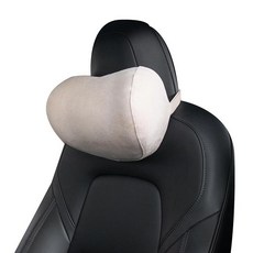 Forbell 운전용 자동차 목 베개 - 자동차용 매우 부드러운 C자형 목 베개 구름 같은 편안함 및 자동차 시트를 위한 목 지지대 장거리 운전 및 도로 여행에 적합, Beige