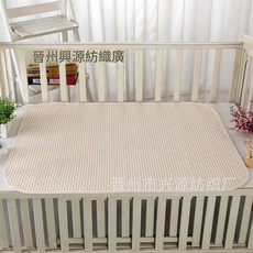 防水透氣純棉隔尿墊, 棕白, 1套