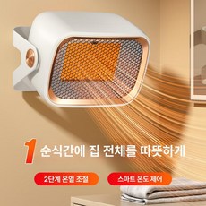 탁상형 전기 온풍기 사무실 원룸 미니 겨울 히터 난방기, 오프화이트 벽걸이형, 기본 모델명/품번