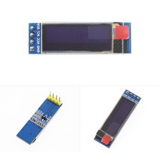 0.91인치 I2C OLED 터치X 디스플레이 SSD1306 128x32 화이트LCD 아두이노 ESP32 STM32 라즈베리파이 소형 모듈 SY091W-5G, 1개, (LCD) SY091B-5G(블루)
