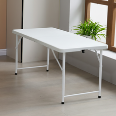 리빙체인지 높이조절 야외 테이블 1200, 화이트