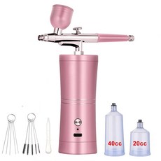 미니 공기 압축기 안개 스프레이 나노 에어 페인트 아트 미스트 브러시 분무기 네일 케이크 키트 공예